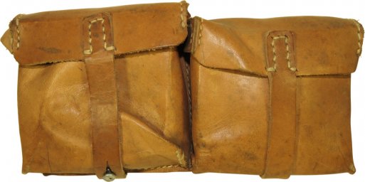 Brown leather ammopouch for G43 rifle. ROS44