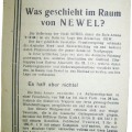 ww2 Soviet Leaflet for German troops Was geschieht im Raum von Nevel