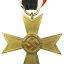 Unmarked War Merit Cross 2 made of brass 0