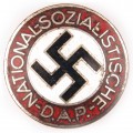 NSDAP Lapel member badge Matthias Oechsler & Söhne steel