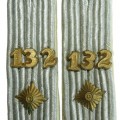 Shoulder boards of the Oberleutenant of the Infanterie Rgt 132