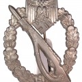 B&N Glanzverzinkt Infantry Assault Badge in Silver