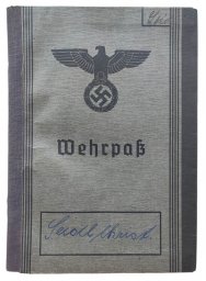 A near mint Wehrpass issued to Christoph Seidl