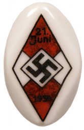 21 June 1934 Hiotlerjugend contest pin