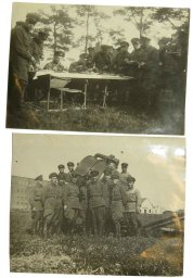 2 photos of the Anti aircraft projectorists of the Red Army