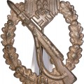 Infanteriesturmabzeichen in Silber Linden, Freidrich (FLL). Hollow