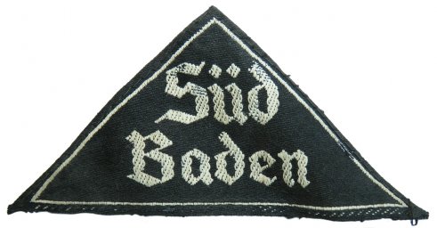 BDM Hitlerjugend Dreiecke Südbaden, second type with RZM label