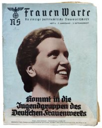 The NS Frauen Warte - Nr6 September 1938 Join the youth group of the German women's organization