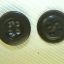 Brown plastic buttons , 14 mm 2