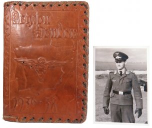 Leather cover for Soldbuch. Legion Condor 1936-38. Rare.