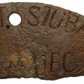 Part of the dog tag SS- T STUBA Oranienburg