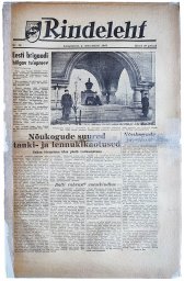 Newspaper for Estonian SS Volunteers Rindeleht Rindeleht issue 29, 1943