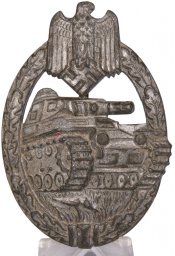 Panzerkampfabzeichen in Silber - Wurster KWM marked