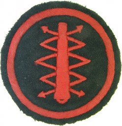 M 34 Red Fleet sleeve insignia for artillery electrician. Very rare!