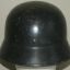 M 35 NS 64 ex DD Wehrmacht Heer, Luftwaffe re-issued steel helmet 2