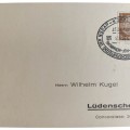 Postcard with interesting stamp for Marschstaffel zum Reichsparteitag der NSDAP from Gau Sachsen