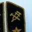 USSR Ministry of Railways collar tabs model 1955. Director-General 1