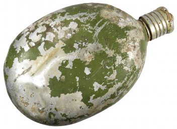 Soviet Aluminum Canteen in green paint