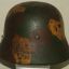Austrian M16 Wehrmacht re-issue helmet, camouflage. Danish resistance 4