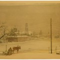 The Russian town Orel in wintertime. "Winterliches Orel" von Fritz Brauner.