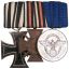 A medal bar of 3 awards for a WWI veteran, a police officer in the 3rd Reich 0