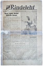 Estonian Waffen SS newspaper Rindeleht from date February 19th, 1944