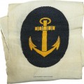 Kriegsmarine NCO's anchor BeVo woven badge for sports uniforms