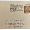 Postcard with the special Nuernberg Party Day stamp made in 1936