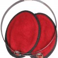 Warming earmuffs for wear with a Feldmütze cap or visor hat