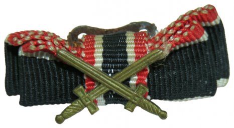 Loop ribbon bar for the cross of war merit with swords, 1939