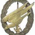 Assmann Fallschirmschützenabzeichen German Paratrooper Badge in zinc