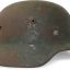 German m35 Wehrmacht Heer steel helmet. Battle damaged! 0